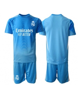 Billige Fotballdrakt Real Madrid Keeper Replika Hjemmedraktsett Barn 2025-26 Kortermet (med bukser)